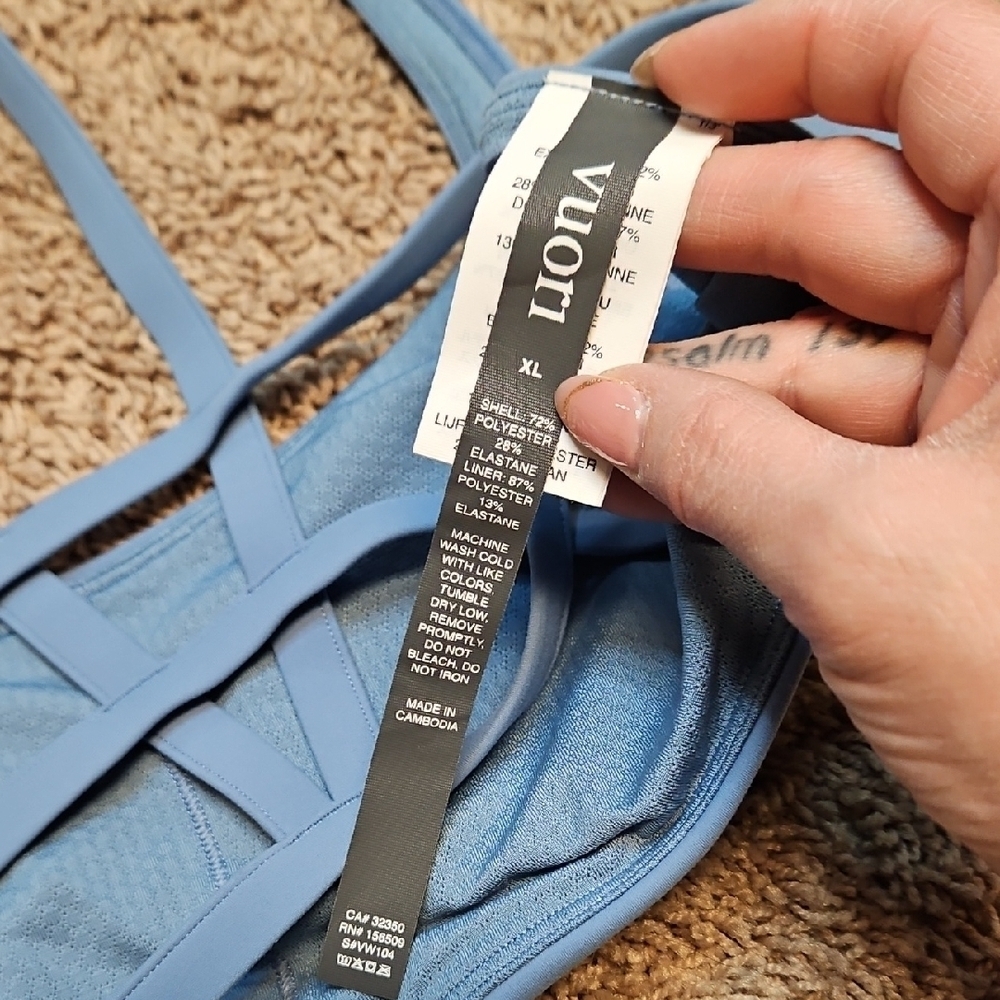 Vuori Yosemite Sports Bra - Isle Blue - Picture 8 of 10